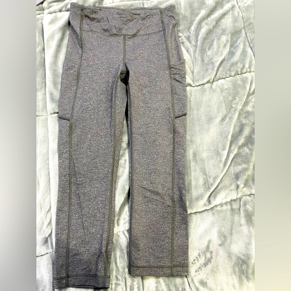 Grey lululemon workout leggings